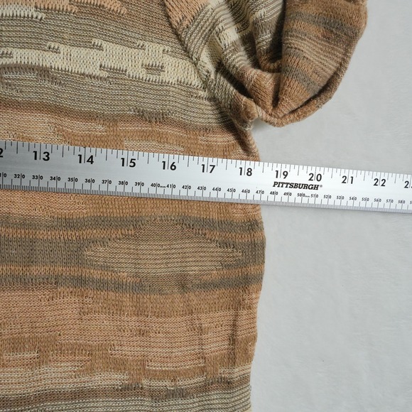 LRL Ralph Lauren Southwest Boat Neck 3/4 Sleeve Linen Blend Knit Sweater XL - Picture 5 of 7